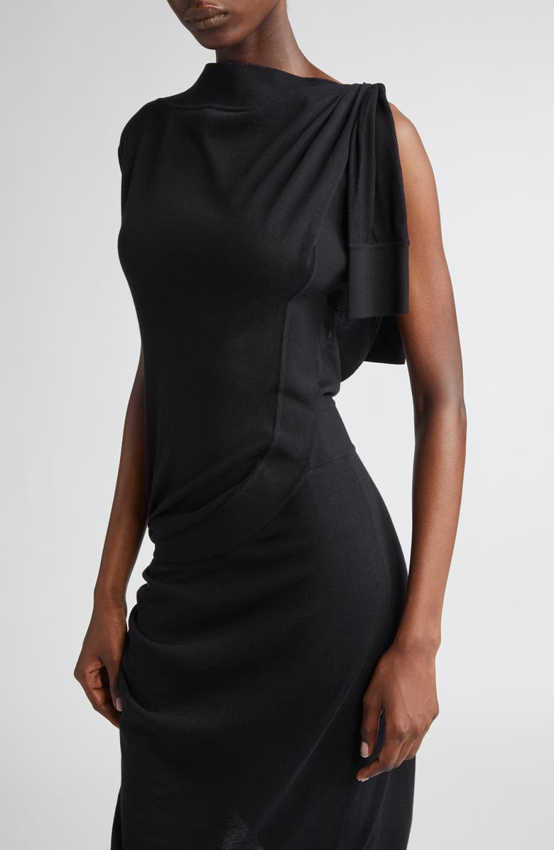 FERRAGAMO Asymmetric Knit Dress, Alternate, color,