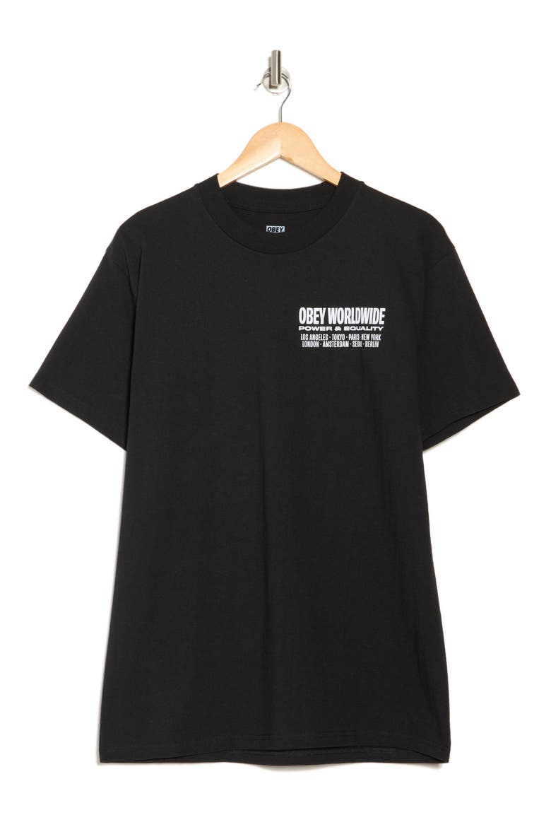 Worldwide Power Equity Graphic T-Shirt, Alternate, color, BLACK