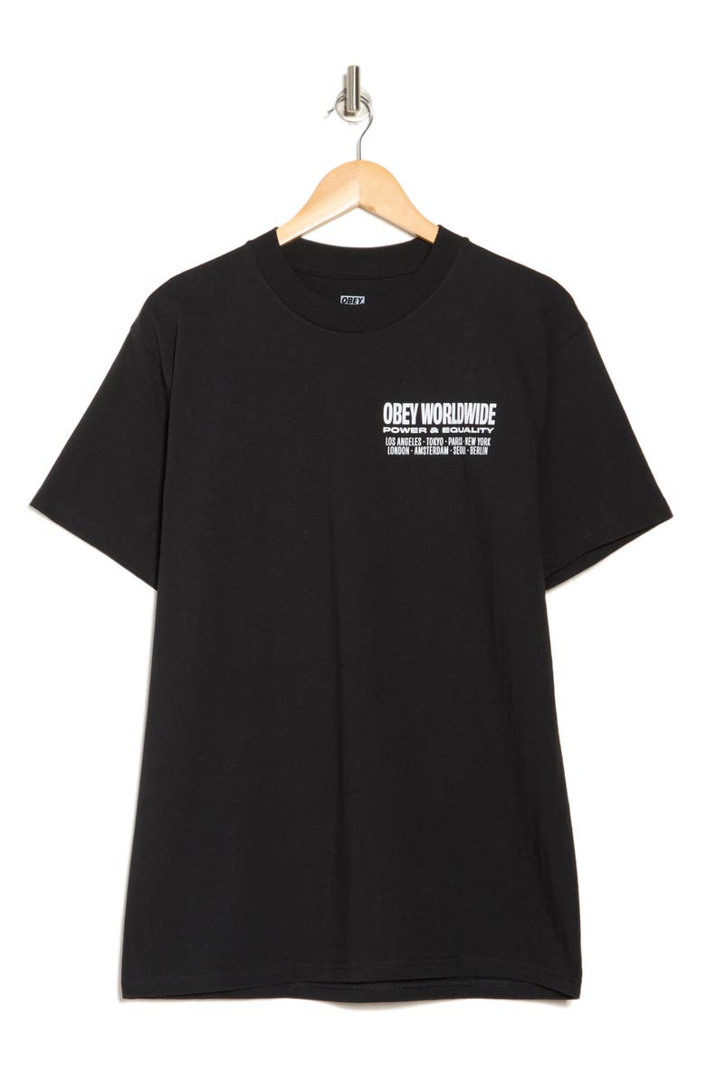 Obey Worldwide Power Equity Graphic T-Shirt, Alternate, color,