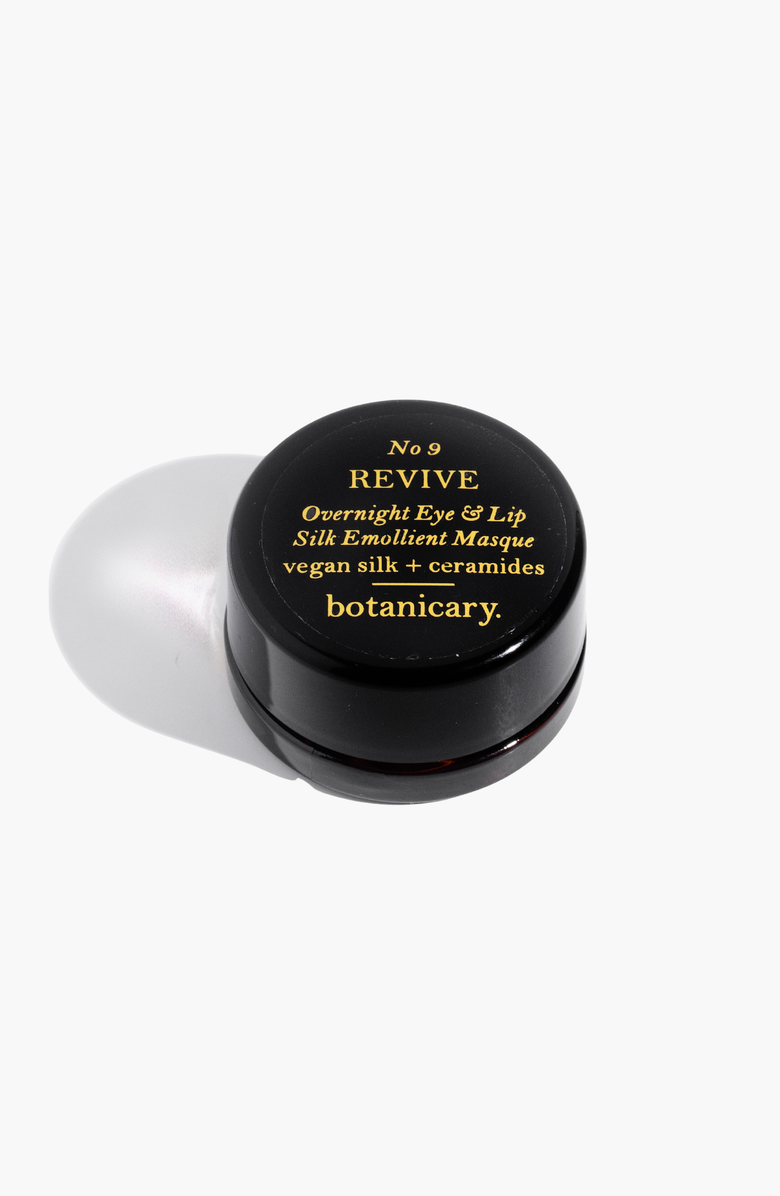 botanicary No. 9 REVIVE Overnight Eye and Lip Silk Emollient Masque, Main, color, Black