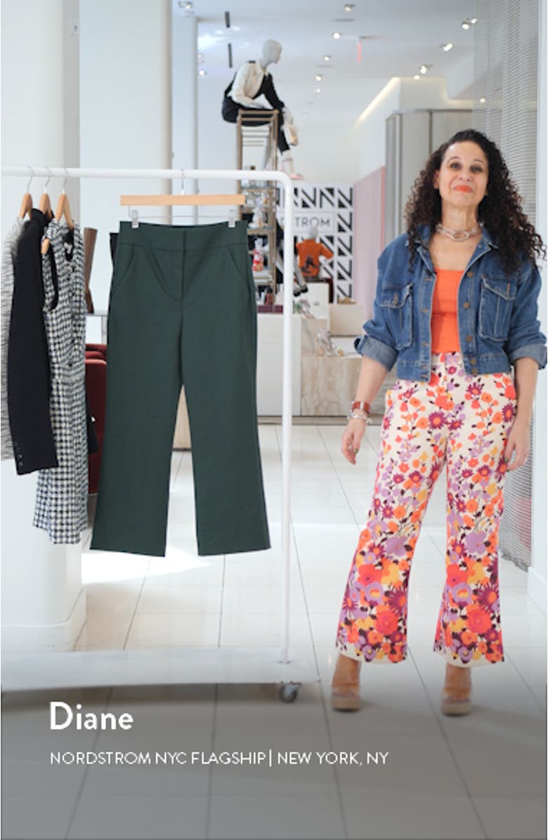 Cormac High Waist Crop Flare Trousers, sales video thumbnail