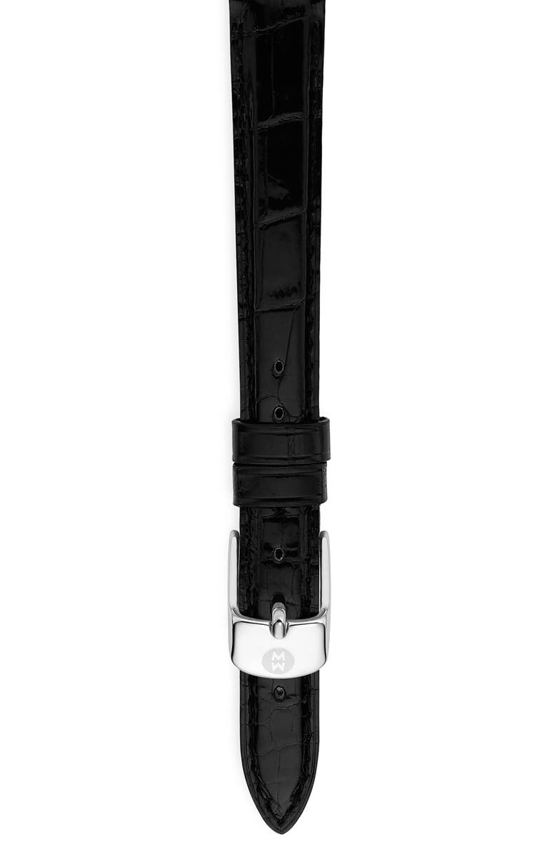 MICHELE 14mm Alligator Leather Watch Strap, Main, color,