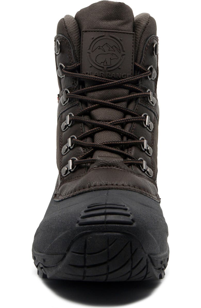 POLAR RANGE Arno Waterproof Snow Boot, Alternate, color, Brown
