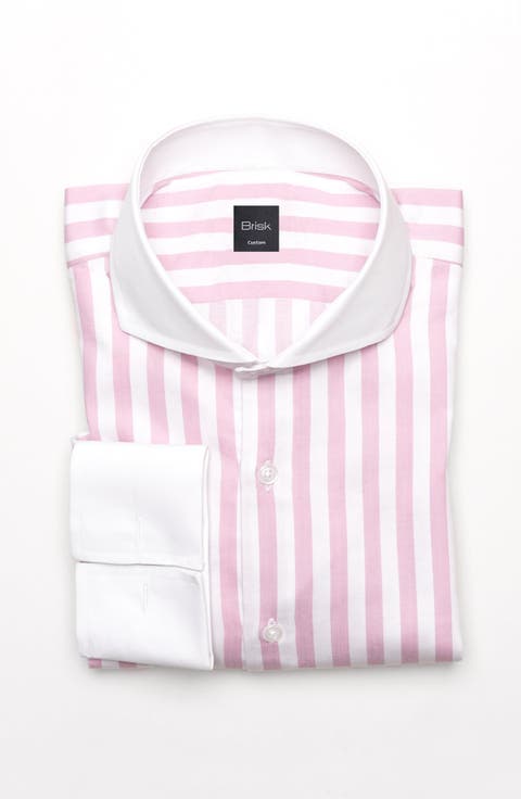 Bold Twill Stripes Pima Cotton Shirt