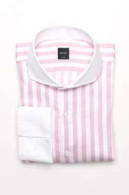 BRISK Bold Twill Stripes Pima Cotton Shirt