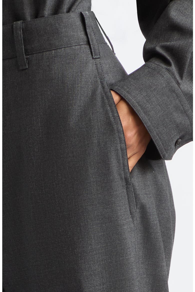Cotton Blend Scuba Knit Wide Leg Pants, Alternate, color, BLACK