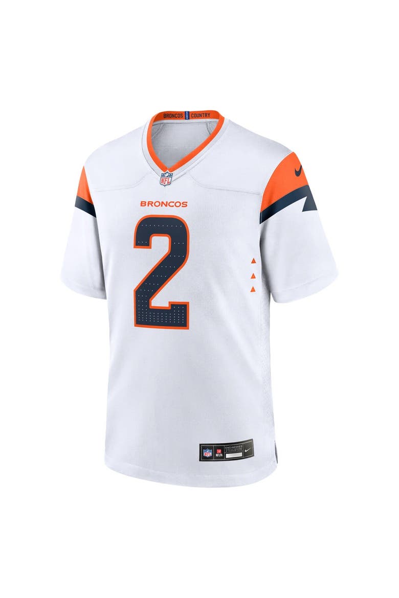Men's Nike Patrick Surtain II White Denver Broncos Mile High Collection Game Jersey, Alternate, color, White