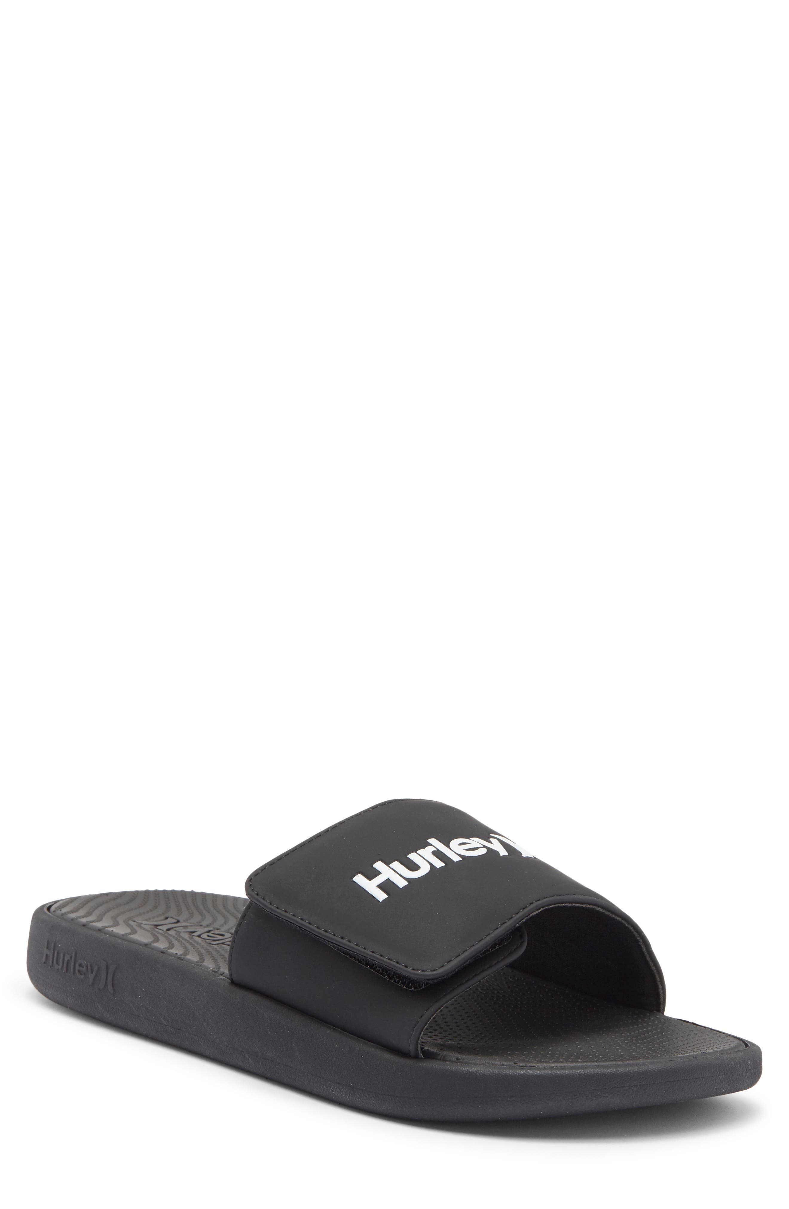 Hurley Logo Slide Sandal, Main, color, 