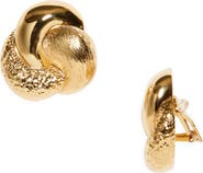 Carolina Herrera Textured Knot Earrings