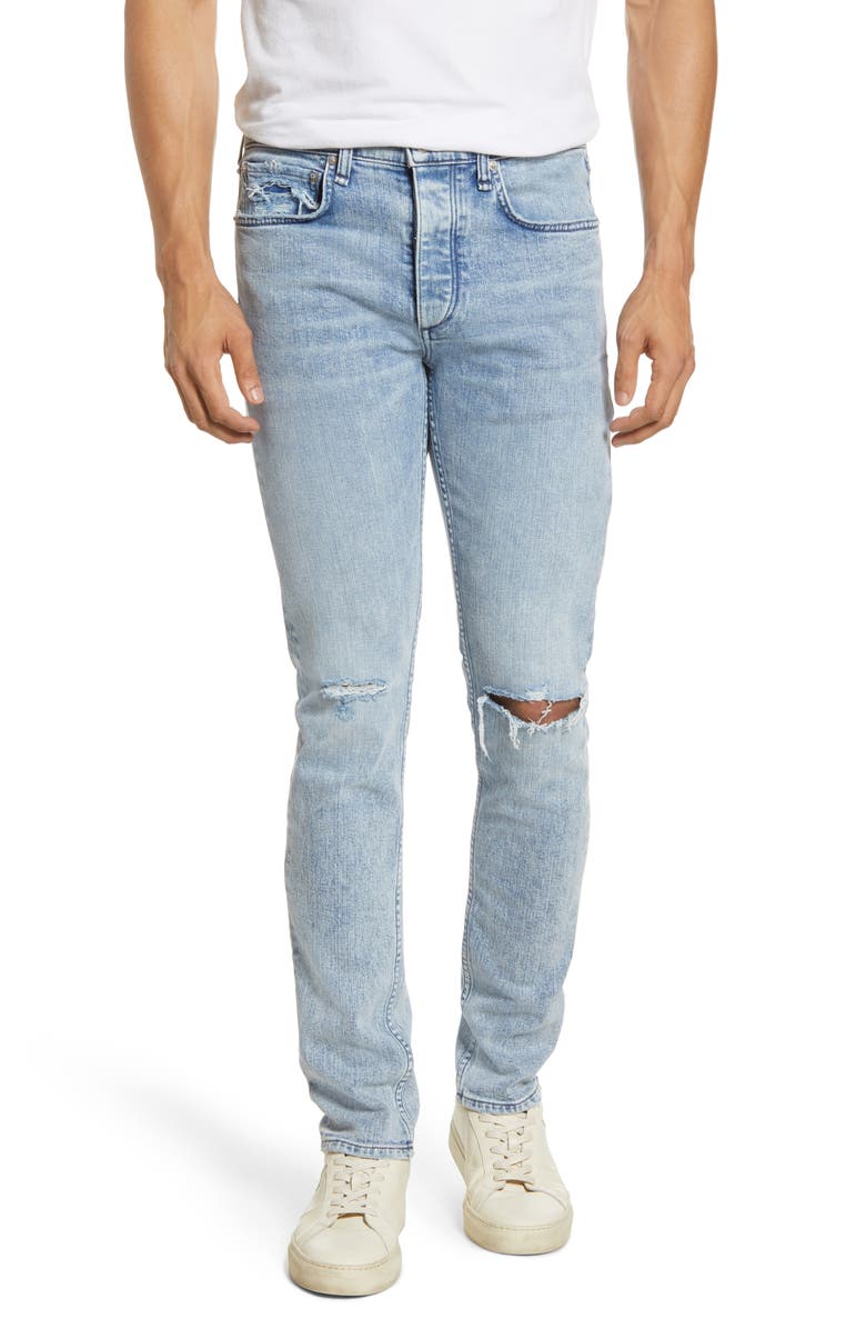 rag & bone Fit 1 Skinny Fit Ripped Jeans, Main, color,