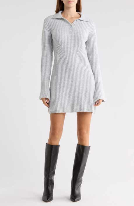 Naloma Collared Long Sleeve Minidress