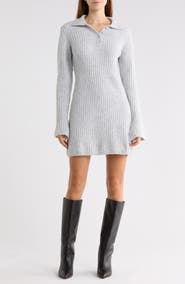 Princess Polly Naloma Collared Long Sleeve Minidress