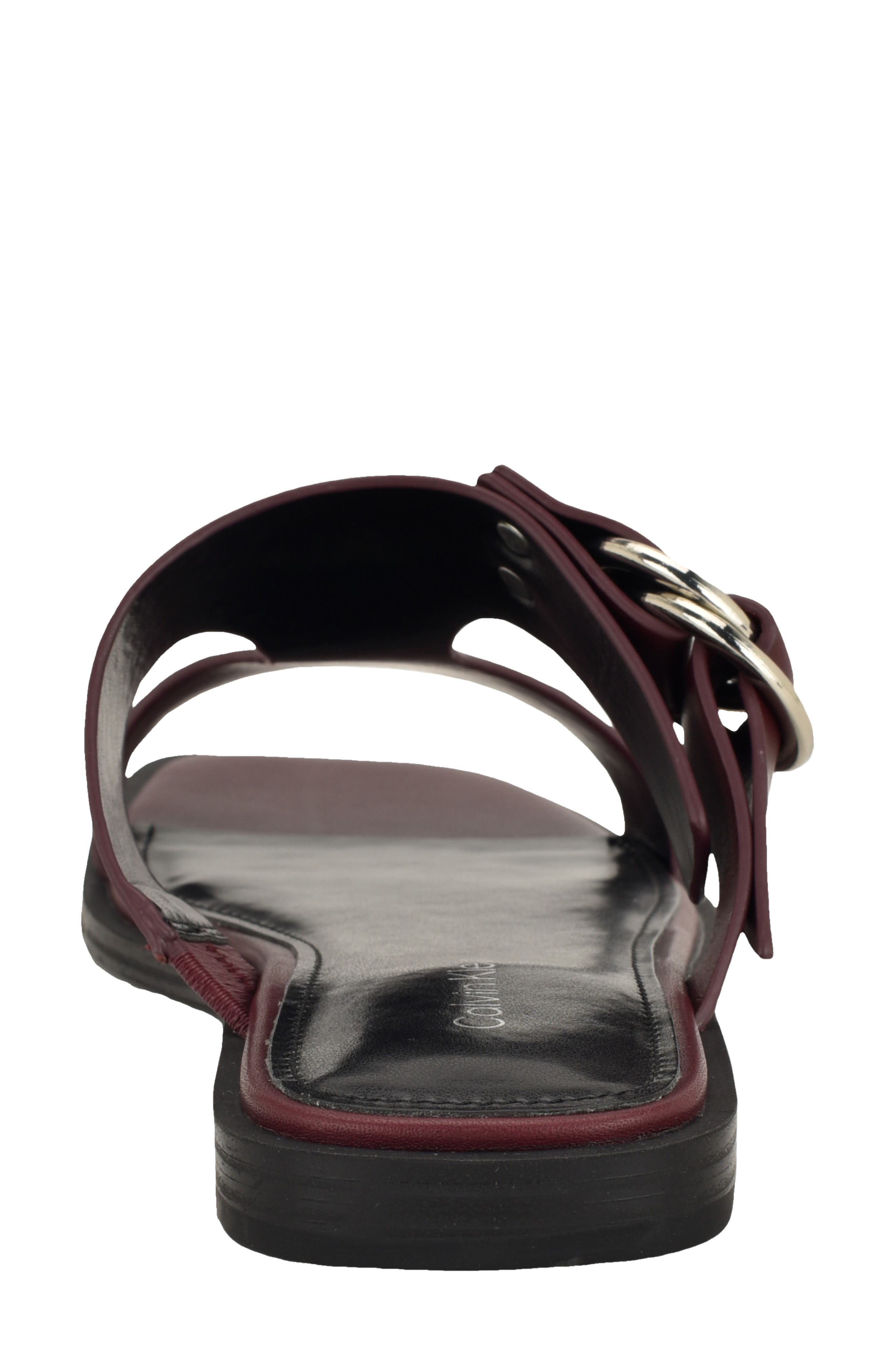 Meritt Slide Sandal, Alternate, color, DARK RED 600