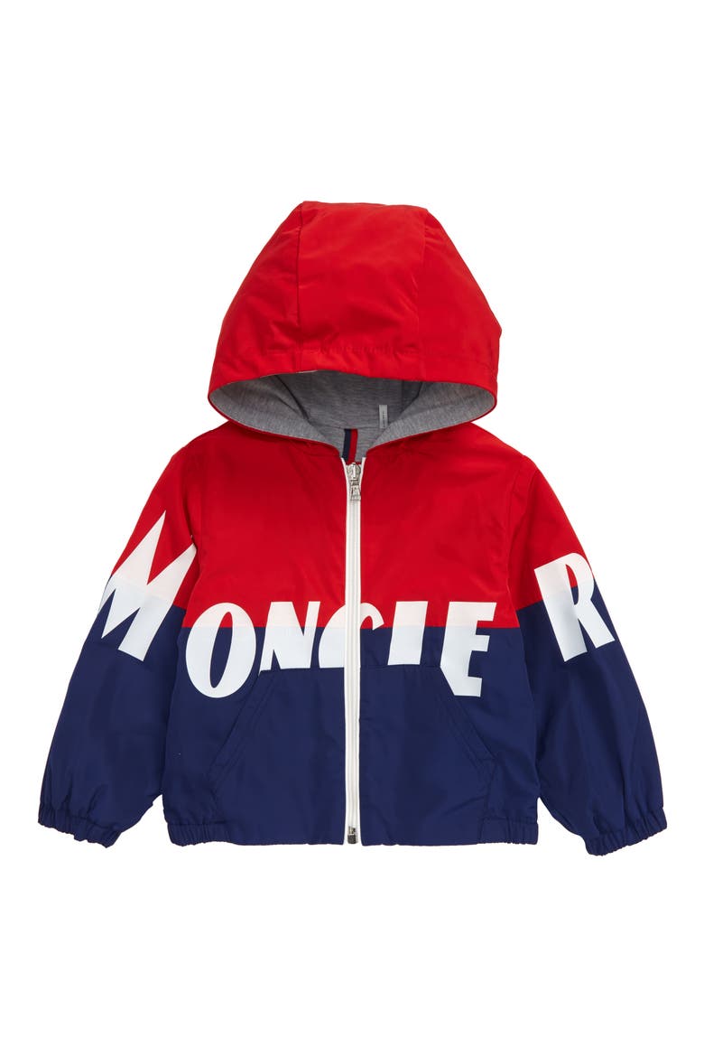 Kruth Hooded Rain Jacket, Main, color, RED