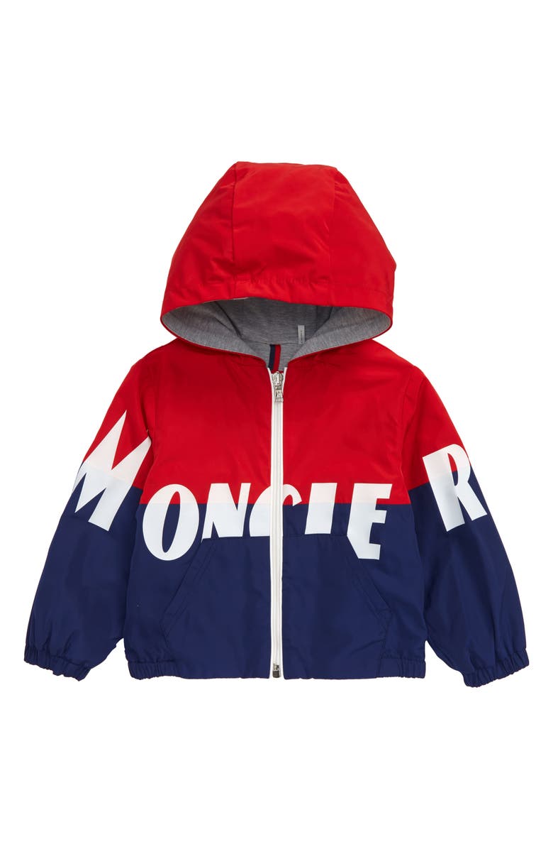 Moncler Kruth Hooded Rain Jacket, Main, color, 