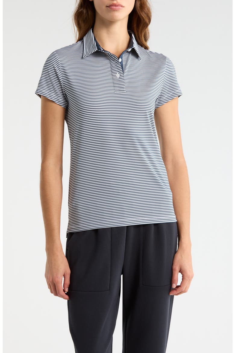 Kayla Polo Top, Main, color, NAVY-WHITE