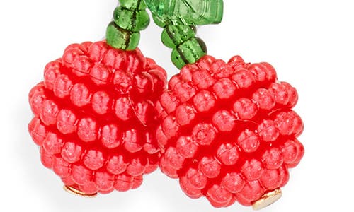 Bp. Cherry Fun Set Of 3 Huggie Hoop Earrings In Ivory- Goldherry