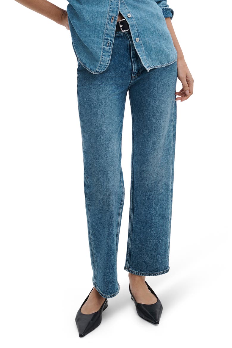 Harlow Mid Rise Ankle Straight Leg Jeans, Main, color, ACCORD
