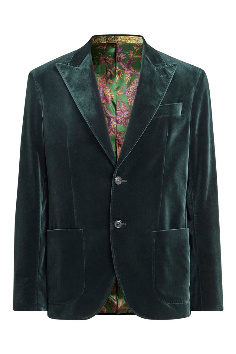 Roma Stretch Cotton Sport Coat, Alternate, color, VERY DK GREEN