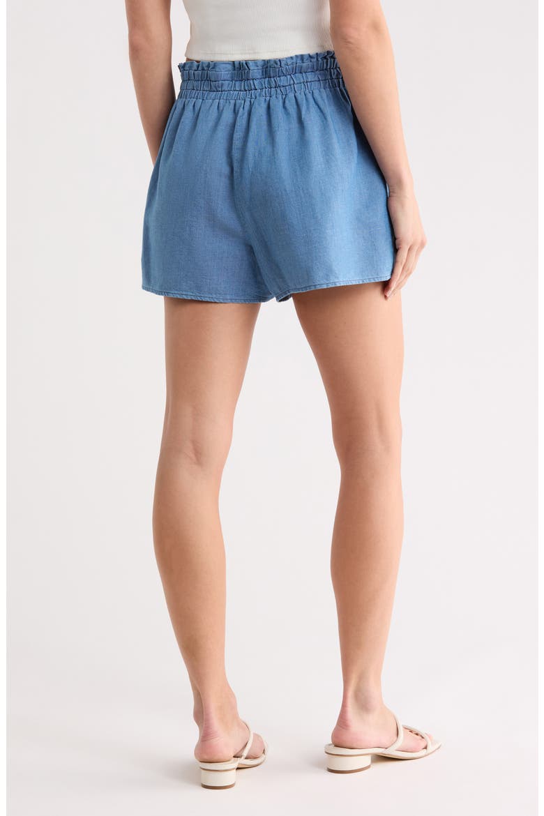 Ruffle Edge Shorts, Alternate, color, BERMUDA BLUE
