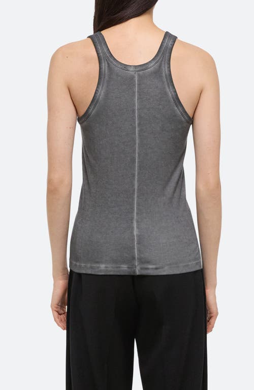 HELMUT LANG HELMUT LANG GARMENT DYED RACERBACK PIMA COTTON TANK TOP