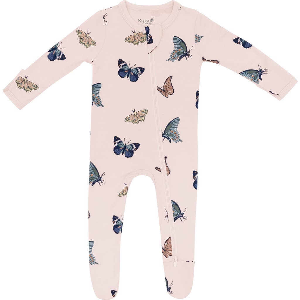 Kyte BABY Blush Butterfly Zip-Up Footie  product