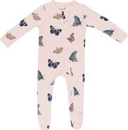 Kyte BABY Blush Butterfly Zip-Up Footie