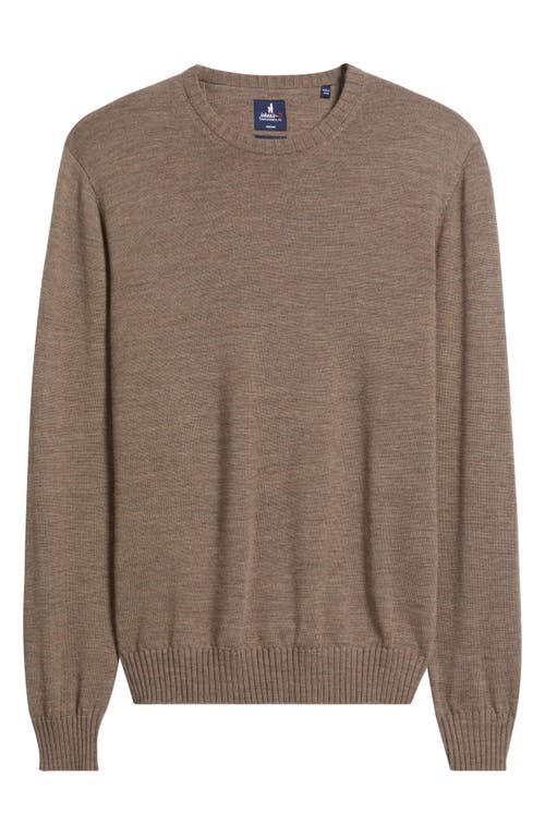 Johnnie-o Ronald Merino Wool Sweater In Brown