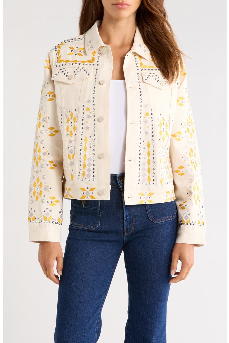 The Bruiser Cropped Denim Jacket, Main, color, ALL NATURAL