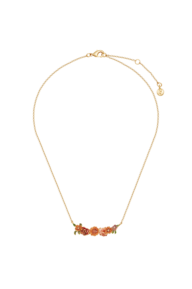 Eve Floral Choker Necklace, Alternate, color, Gold