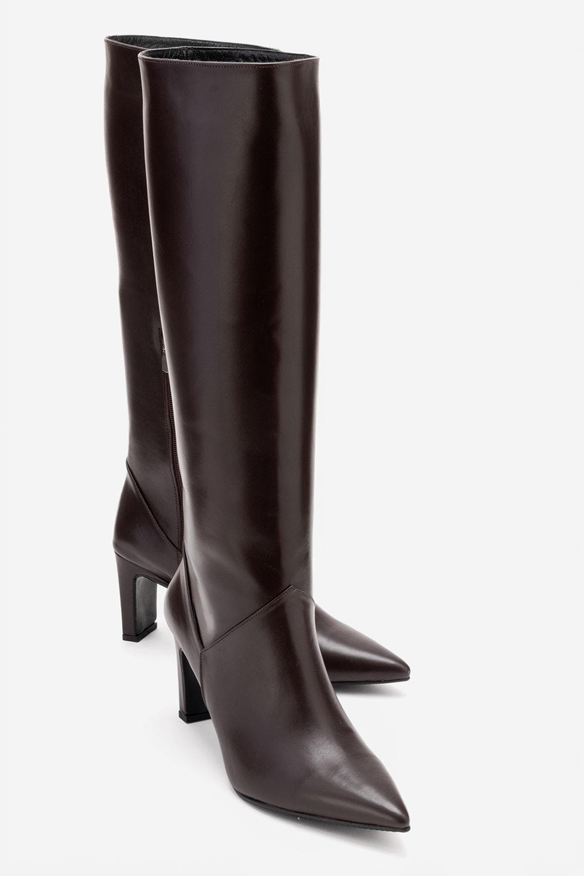 Forever & Always Shoes Merla Leather Block Heel Boot (Women) | Nordstrom