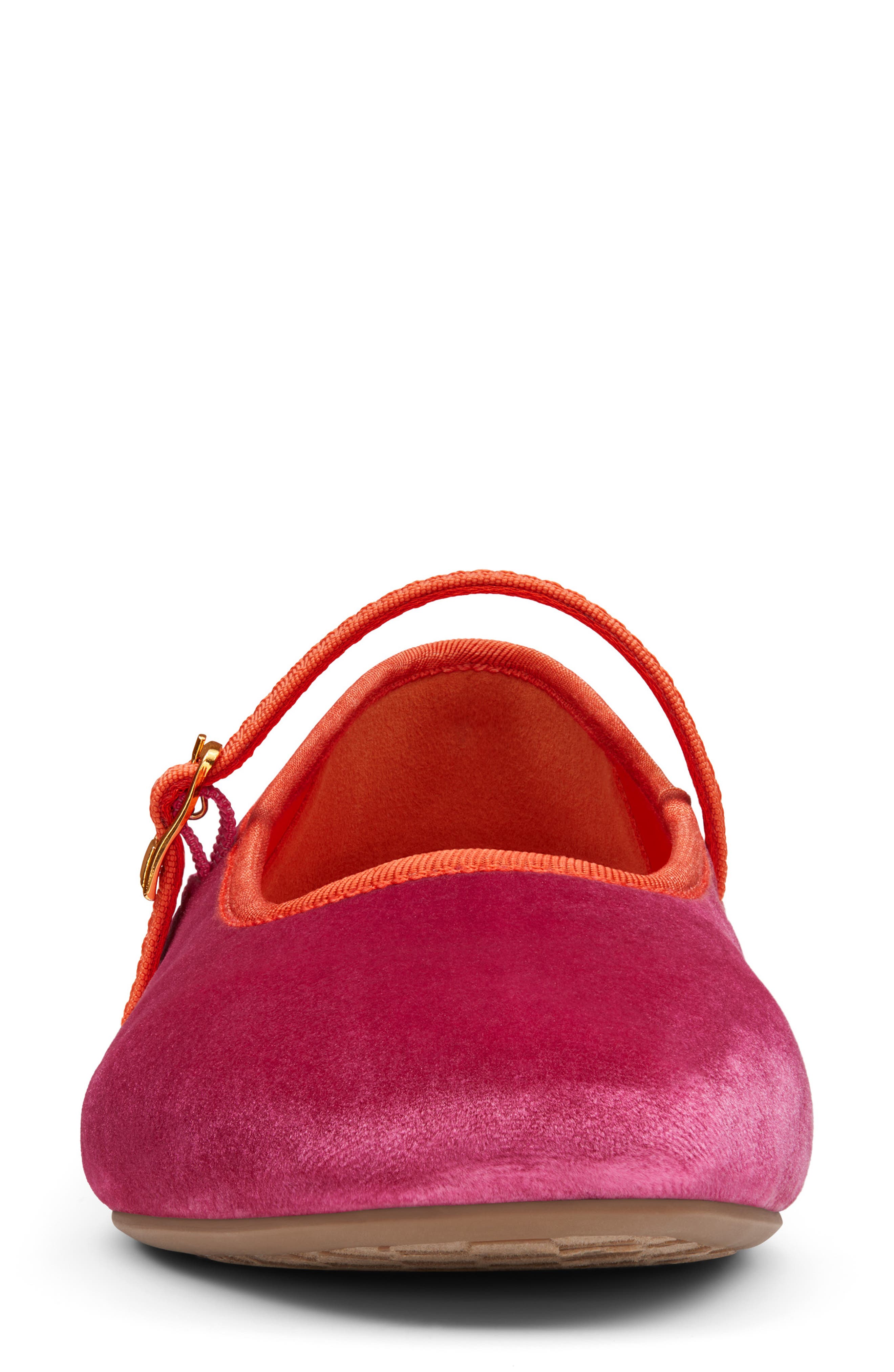 Hummingbird Mary Jane Flat, Alternate, color, HOT PINK VELVET