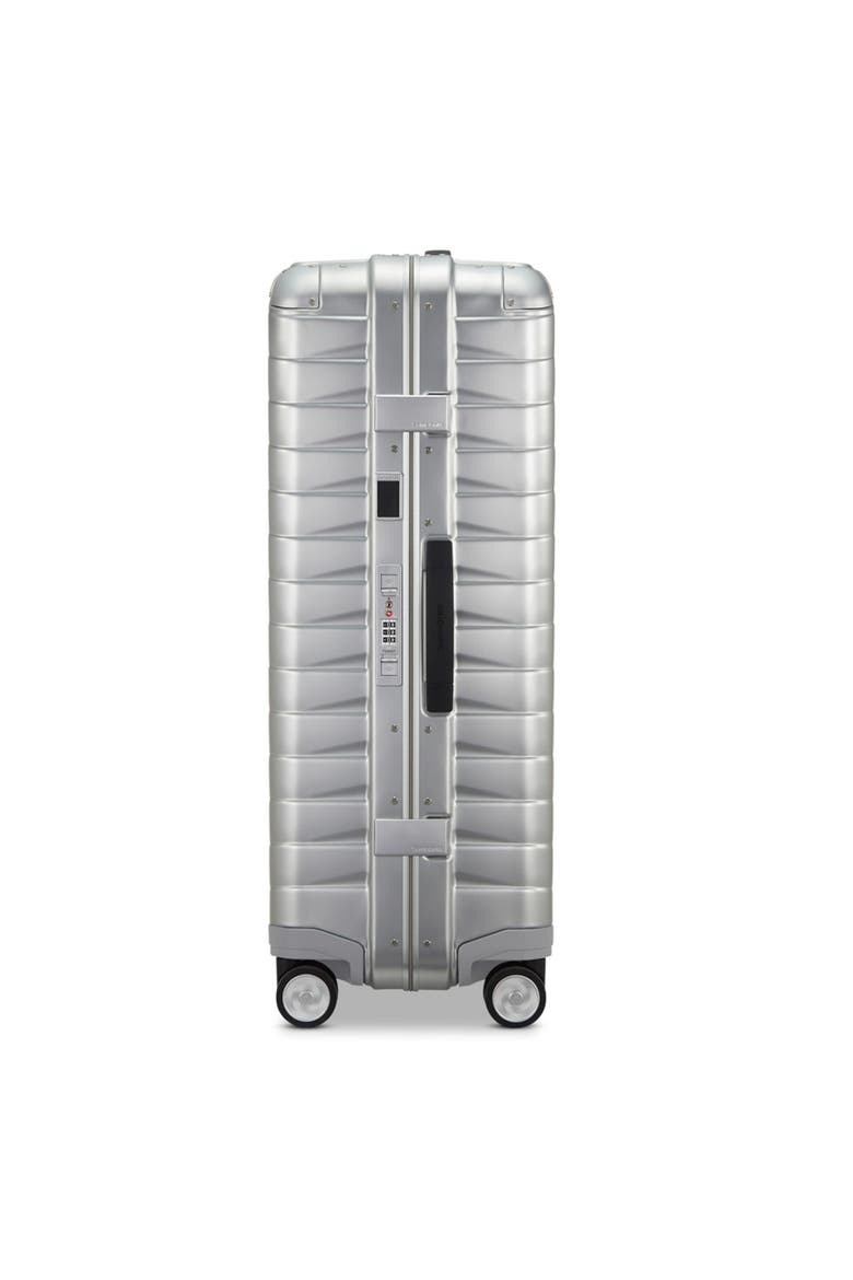 Proxis Aluminum Hardside 29" Large Checked Spinner Luggage, Alternate, color, Aluminum Silver