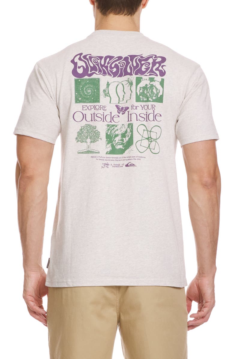 Quiksilver Outside Inside Graphic T-Shirt, Alternate, color, Silver White Heather