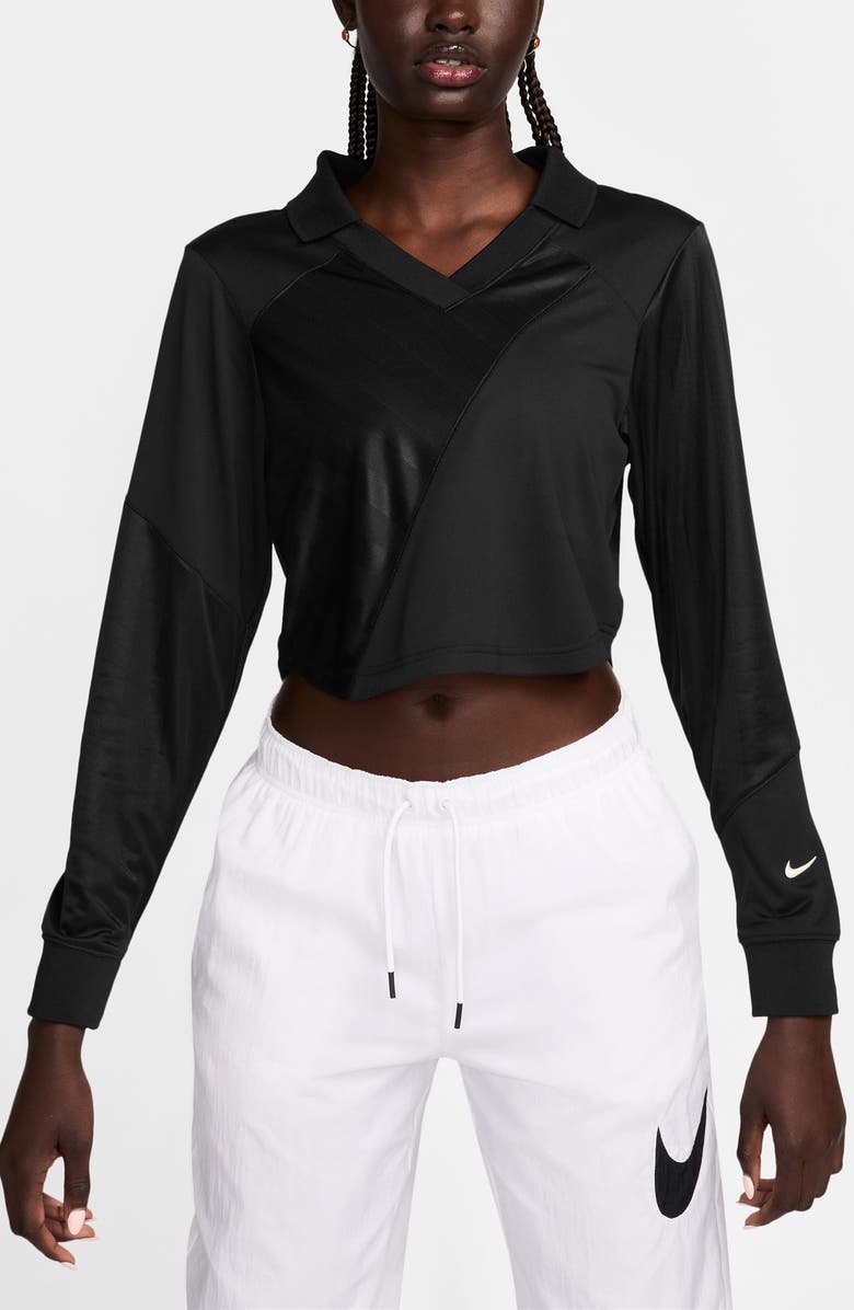 Nike Sportswear Long Sleeve Crop Top, Main, color, 