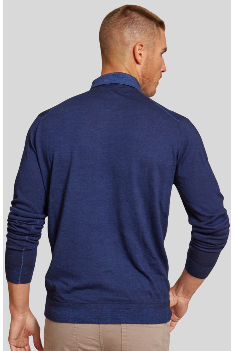 The Harrison Long Sleeve Polo, Alternate, color, Navy