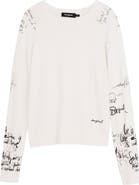 Desigual Fine Gauge Graphic Sweater