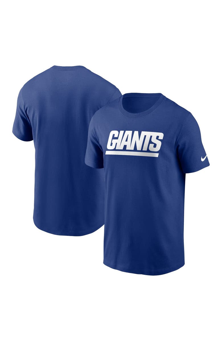 Nike Men's Nike Royal New York Giants Primetime Wordmark Essential T-Shirt, Main, color, Royal