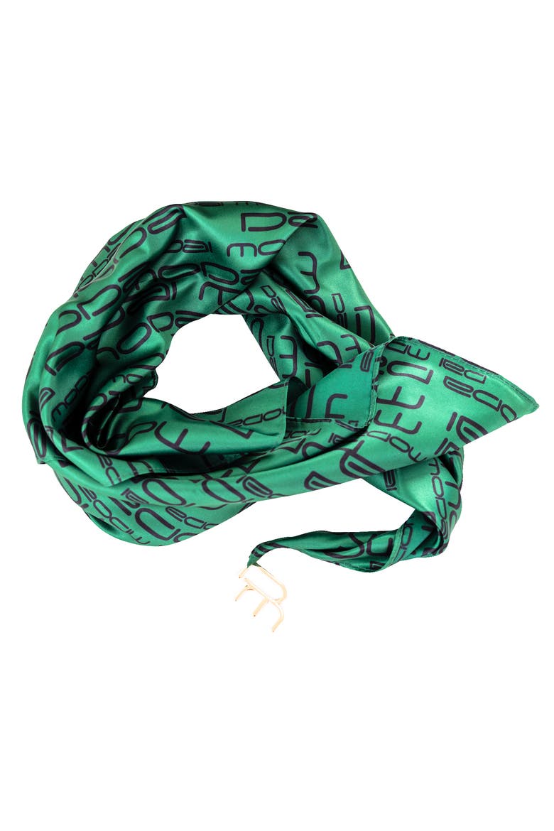 DM Logo Versa Scarf with logo hardware, Alternate, color, Green
