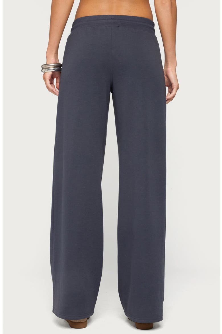 Paeva Low Rise Wide Leg Sweatpants, Alternate, color, NAVY