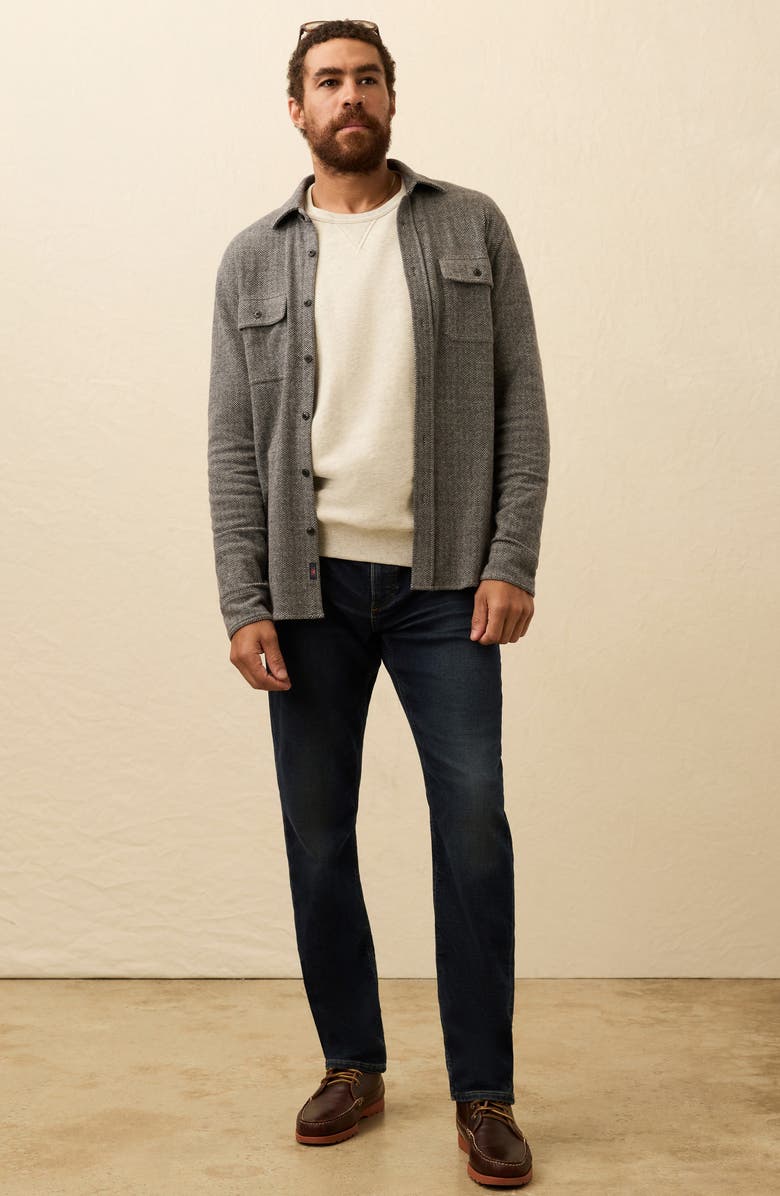 Faherty Legend Button-Up Shirt, Alternate, color, Alpine Grey Herringbone