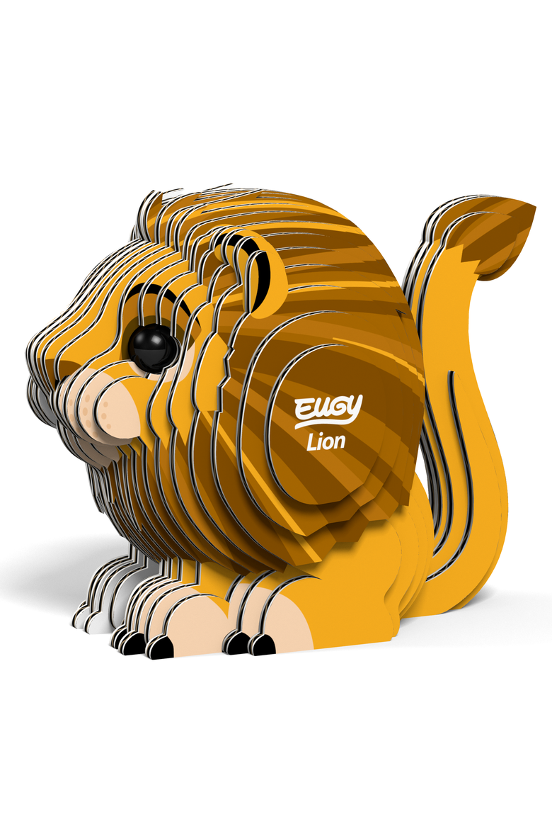 Lion 3D Puzzle, Alternate, color, No Color
