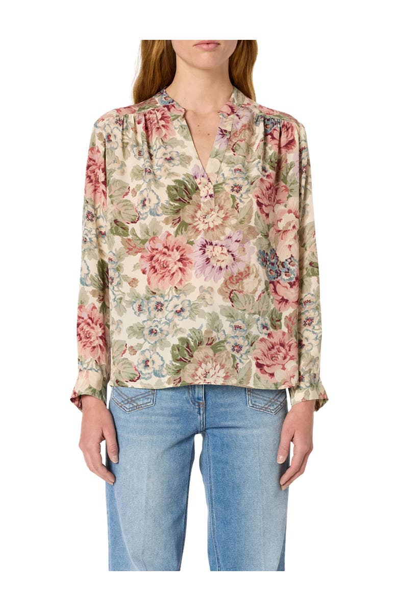 GERARD DAREL Armande Floral Print Blouse, Alternate, color, Natural