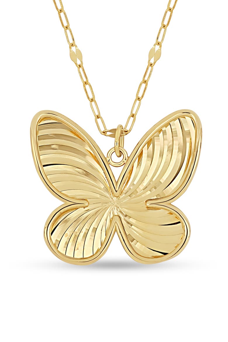 14K Gold Pendant Necklace, Alternate, color, YELLOW