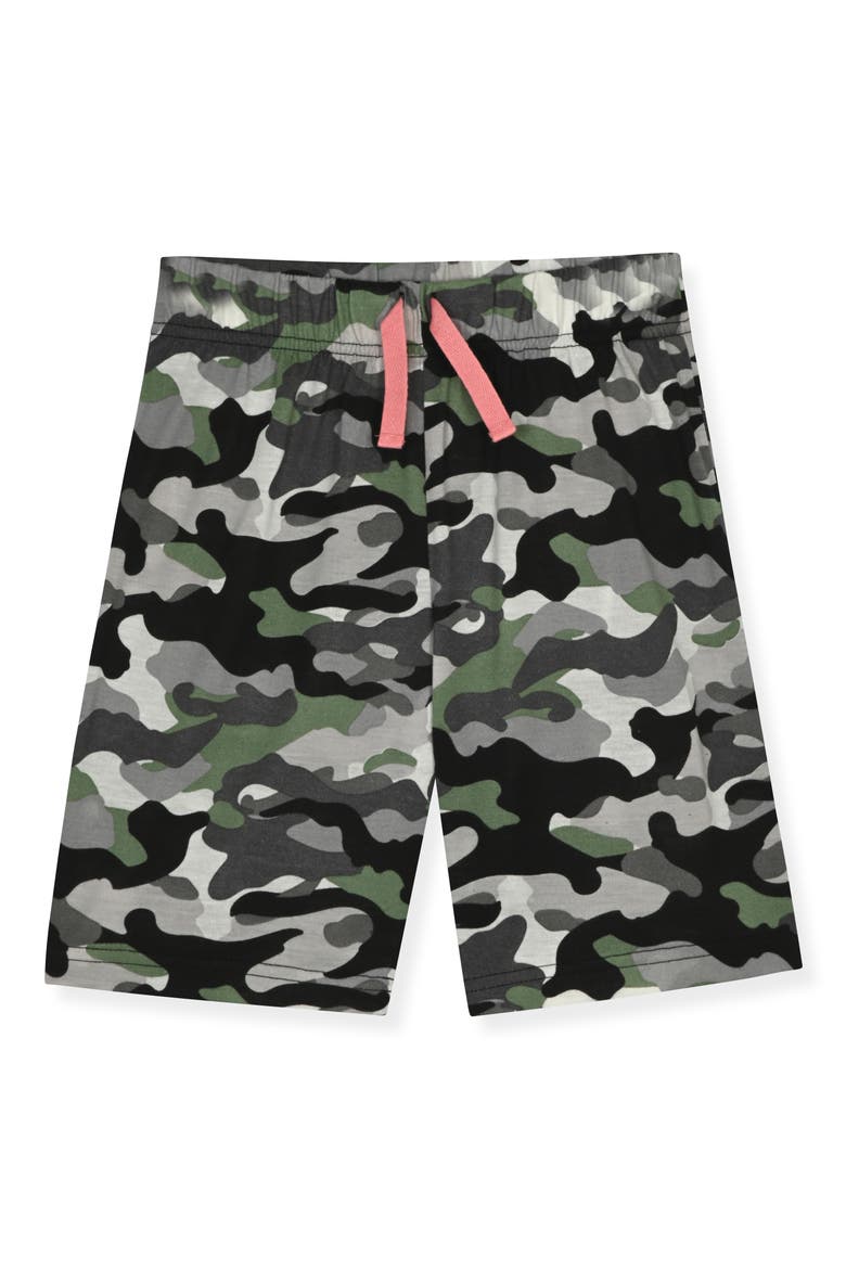 Kids' T-Shirt & Pajama Shorts Set, Alternate, color, GRAY