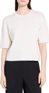 Theory Short Sleeve Cashmere Sweater