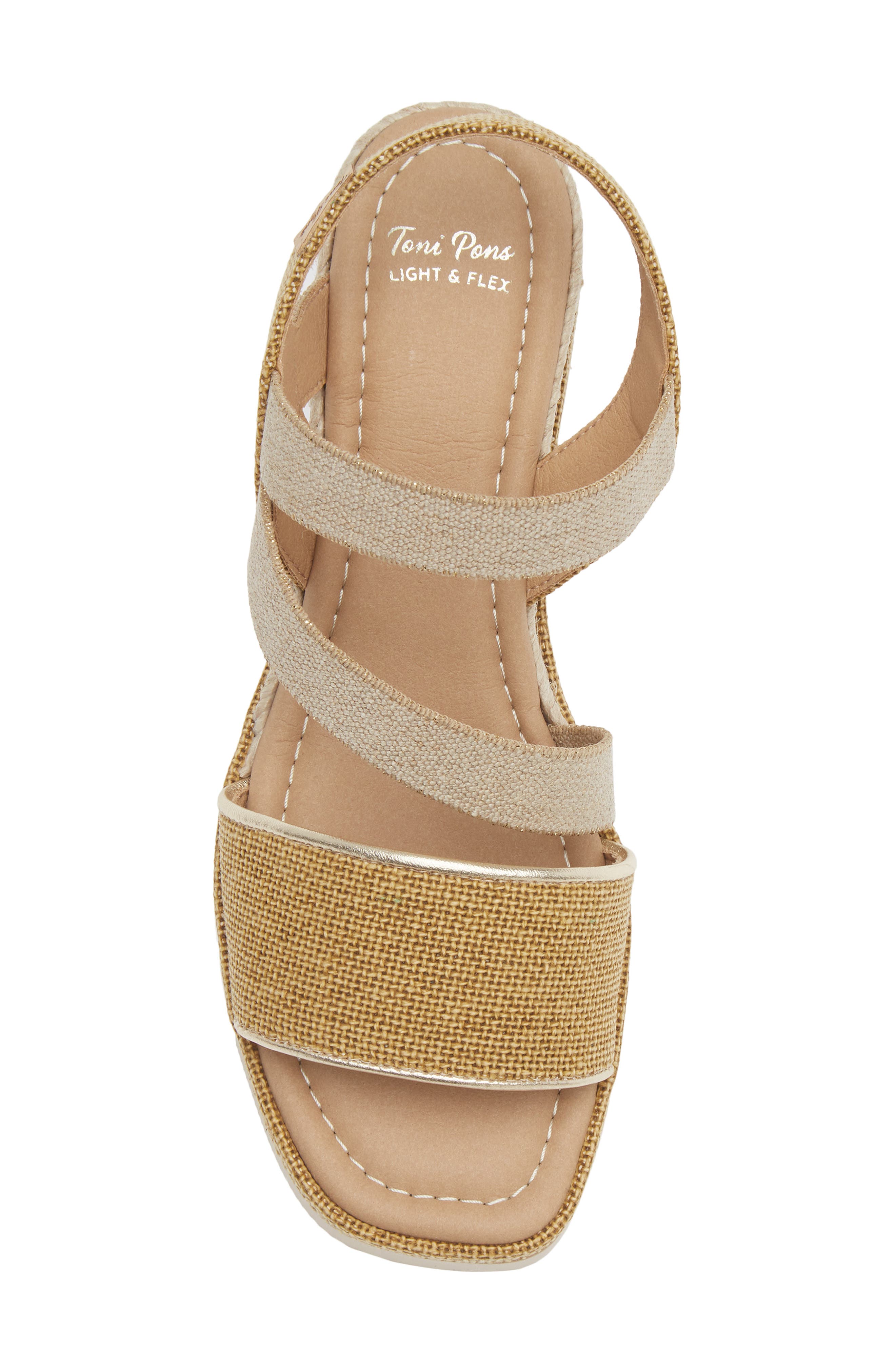 Oasis Slingback Wedge Sandal, Alternate, color, OCRE