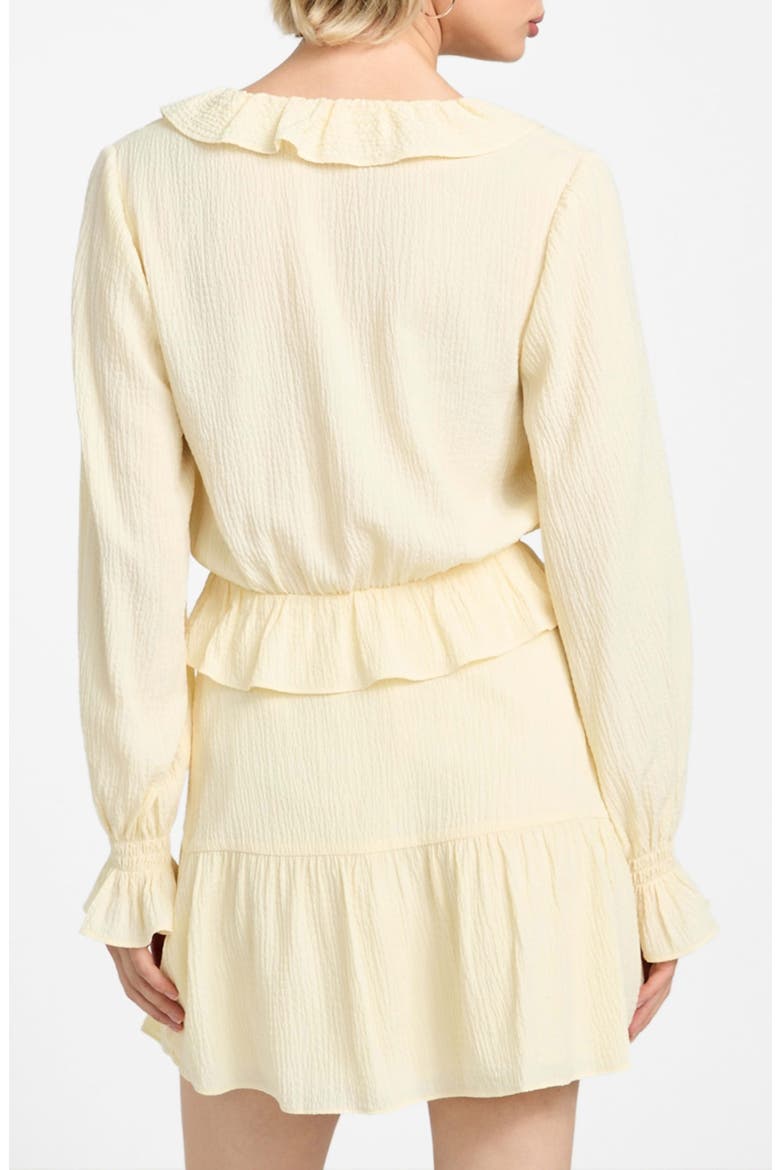 Shaelo Long Sleeve Button-Up Crop Top, Alternate, color, YELLOW