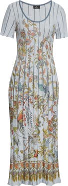 Etro Floral Knit Midi Dress