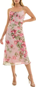 Socialite Bias Cut Midi Sundress